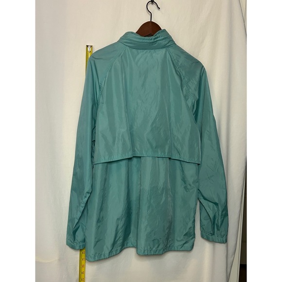 Woolrich Woman Teal Lightweight Zip Up Windbreaker Jacket Outerwear - Picture 2 of 4